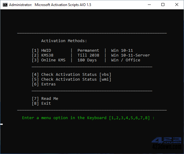 Microsoft Activation Scripts(MAS)_v1.7.0下载