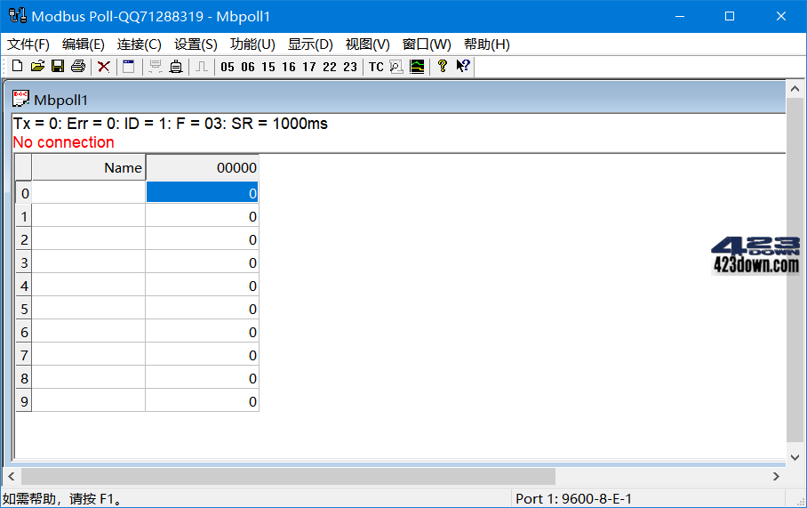Modbus Poll v9.9.2_Build 1690 汉化破解版下载