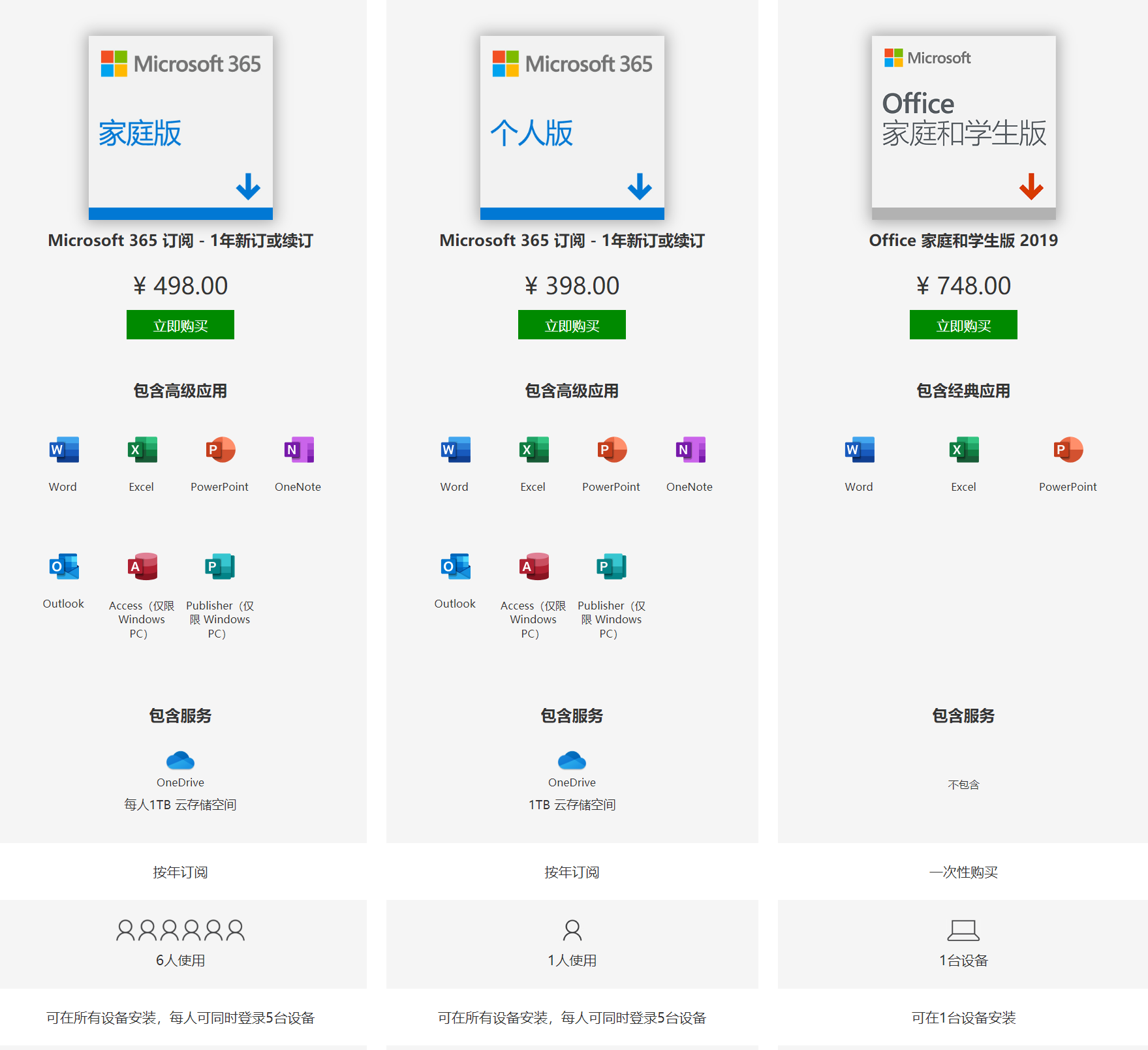 正版Microsoft Office 家庭和学生版优惠活动下载