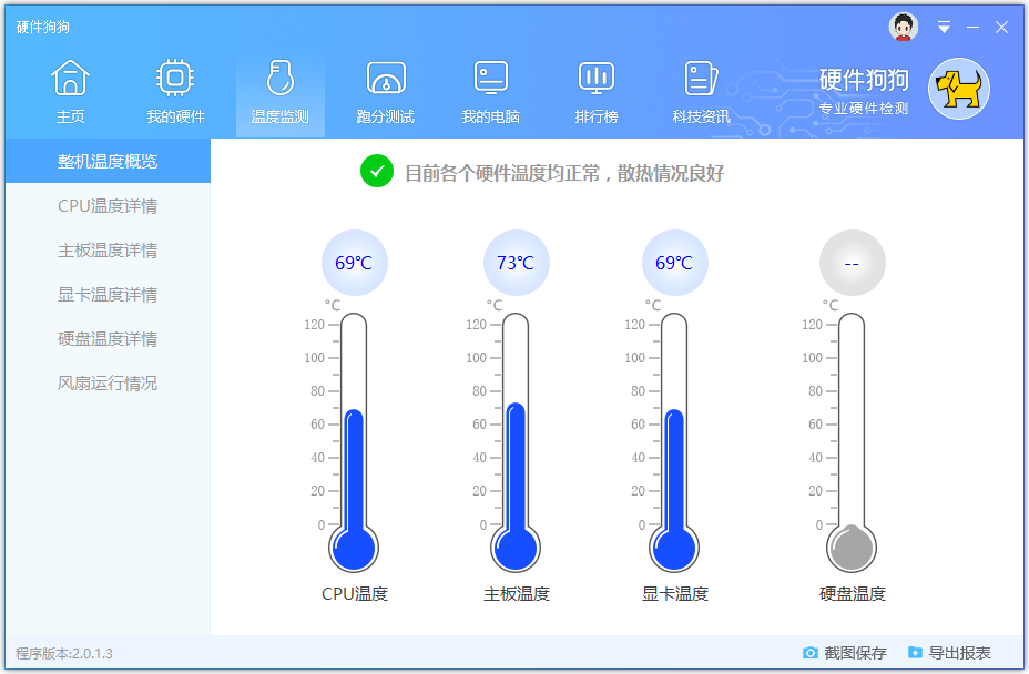 硬件狗狗专业检测工具 v2.0.1.11 绿色单文件