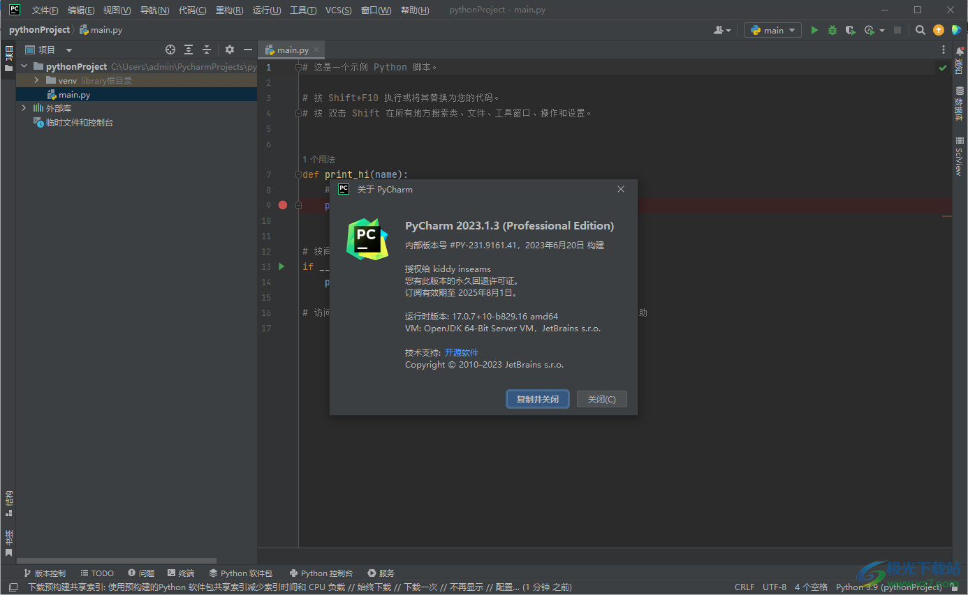 PyCharm Pro2023汉化补丁