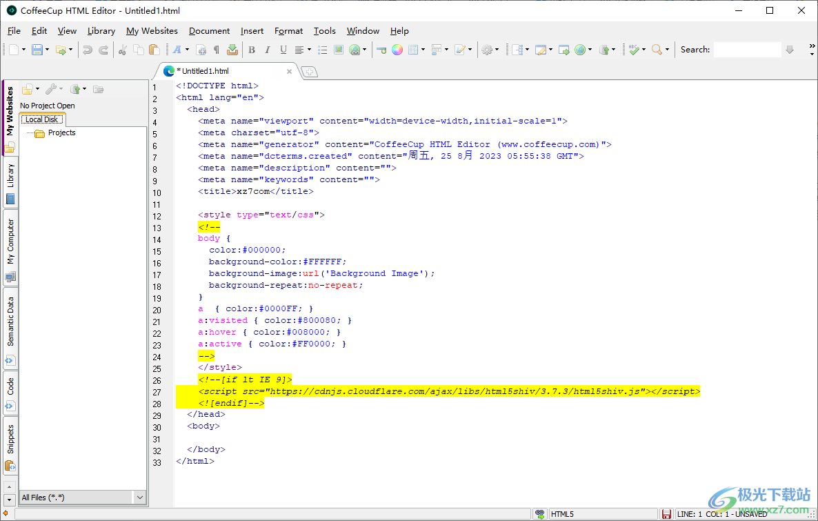 coffeecup html editor(HTML编辑器)