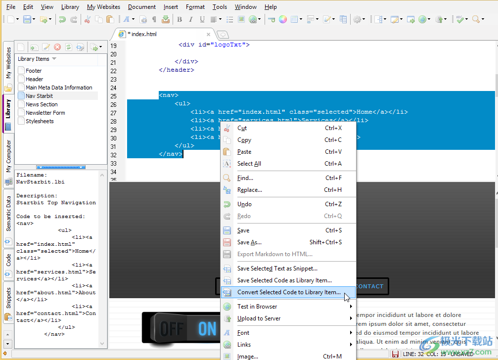 coffeecup html editor(HTML编辑器)