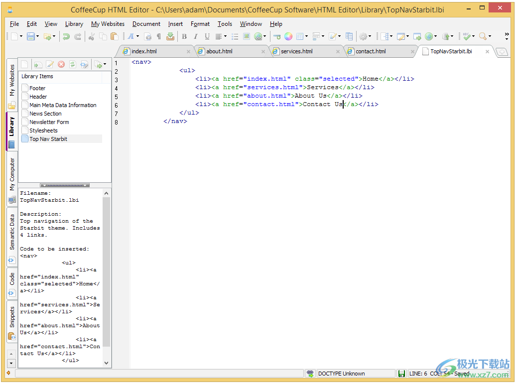 coffeecup html editor(HTML编辑器)
