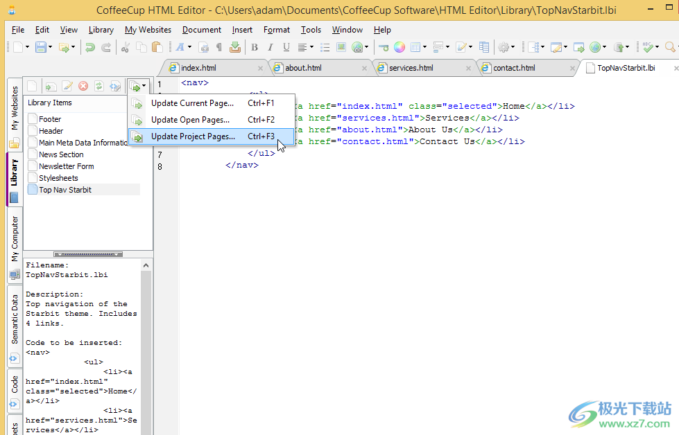 coffeecup html editor(HTML编辑器)