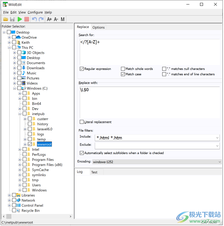WildEdit软件下载-代码文本批量搜索替换工具v2.4 官方版