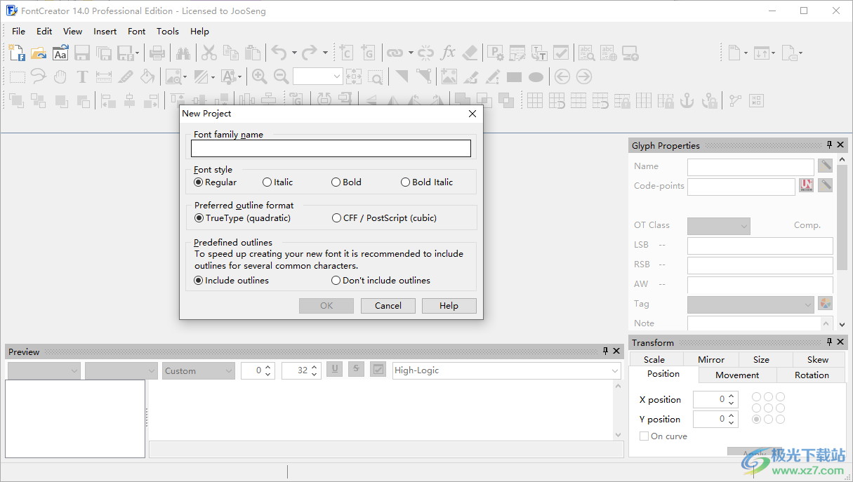 FontCreator破解版下载-FontCreatorv14.0 免费版