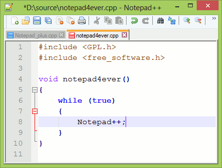 notepad++中文版下载-Notepad++(代码编辑器)v8.1.3 多语言官方最新版