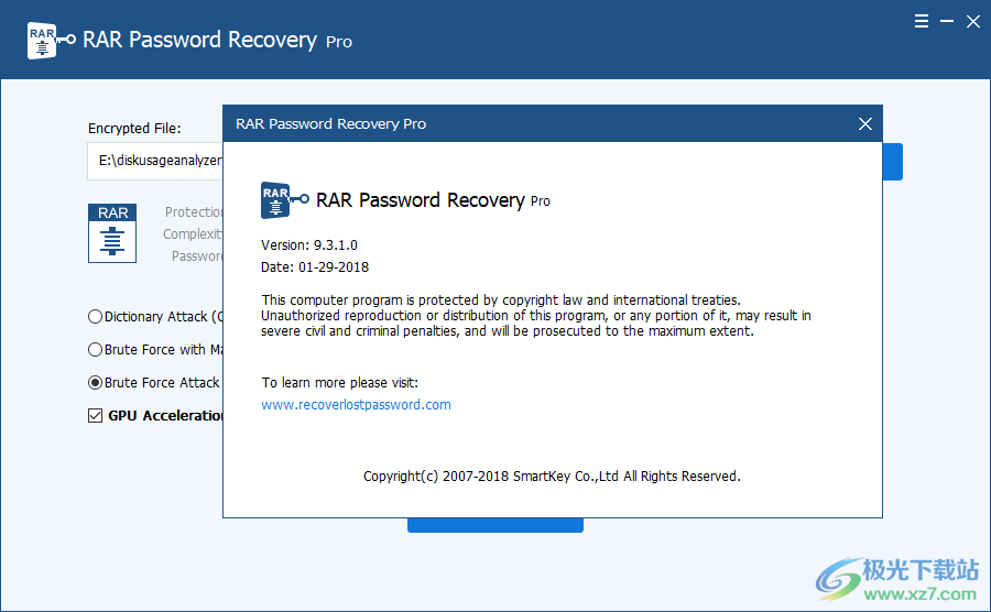 RAR Password Recovery Pro(rar密码解锁器)