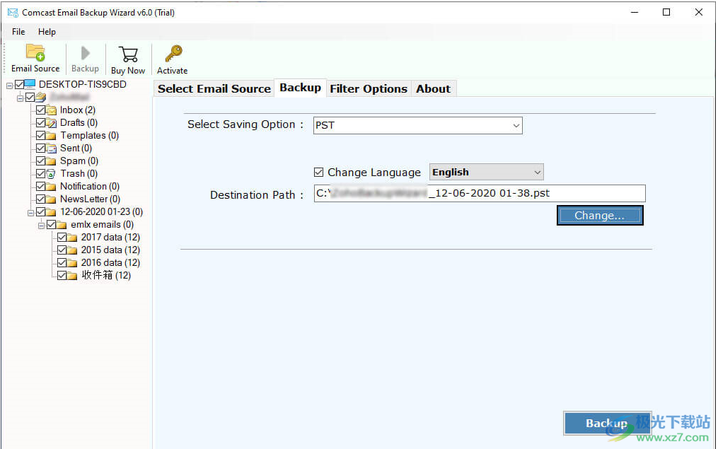 Comcast Email Backup Wizard(邮件转换工具)