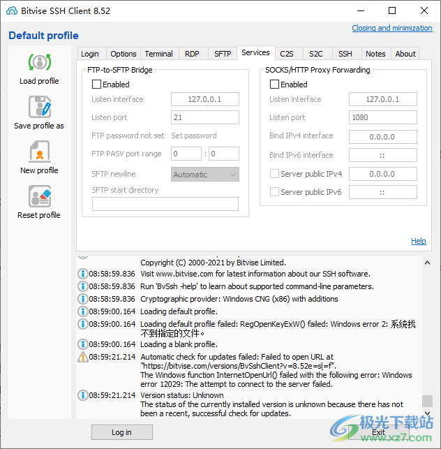 Bitvise SSH Client(端口转发)