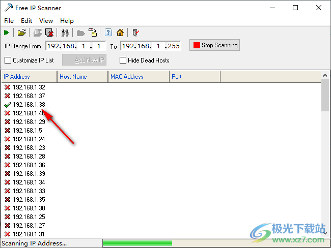 eusing Free ip Scanner(IP扫描工具)