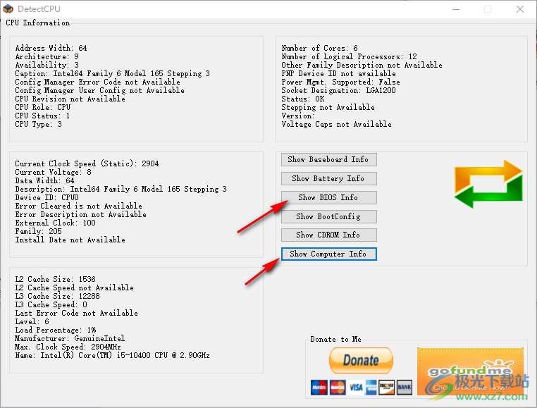 DetectCPU(CPU信息查看软件)