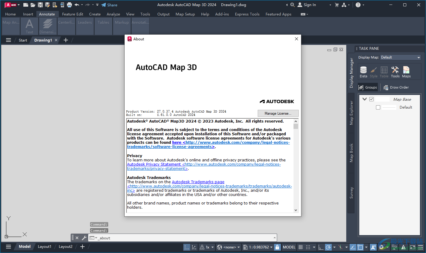 Autodesk AutoCAD Map 3D 2024软件下载