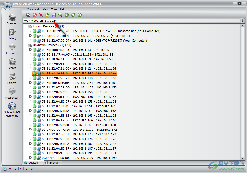局域网扫描软件(MyLanViewer)