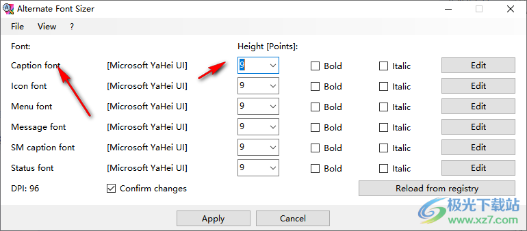 Alternate Font Sizer(Win10字体设置工具)