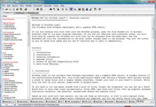 notetab light windows 10下载-notetab light最新版v7.2.0.52 完整版