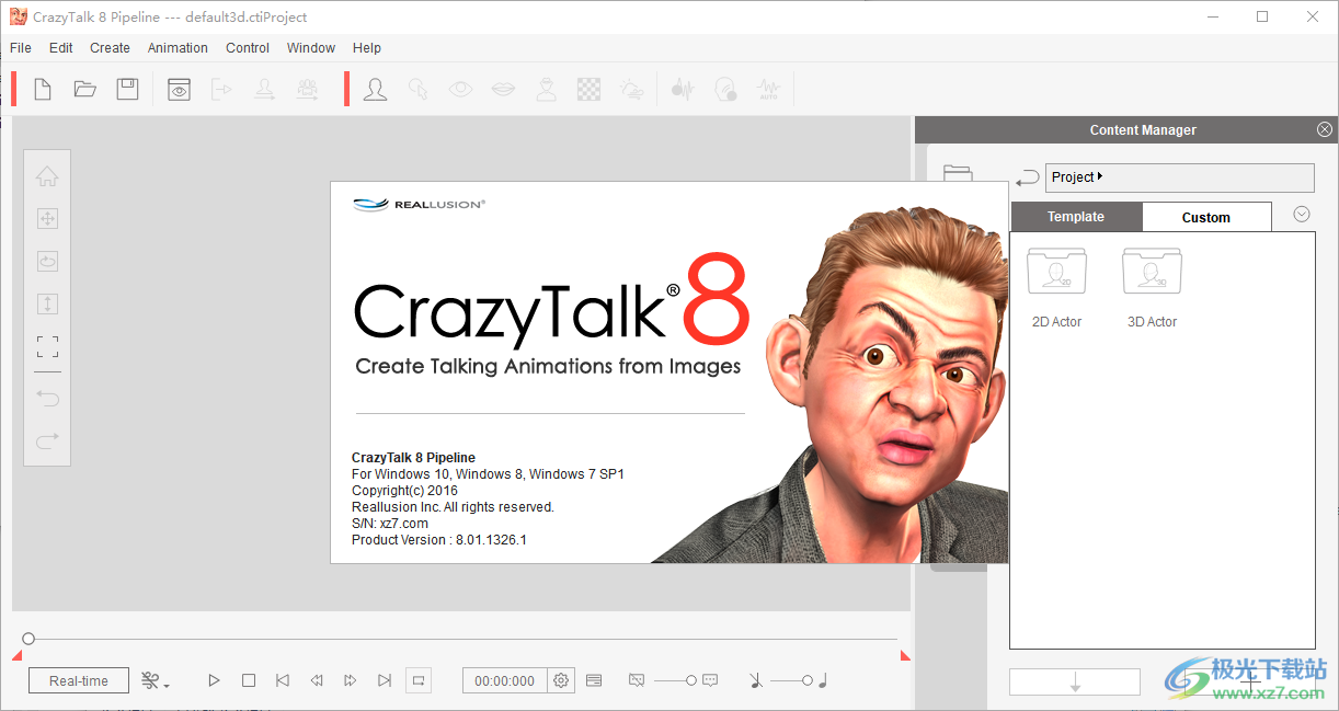 CrazyTalk8破解版(脸部动画制作工具)