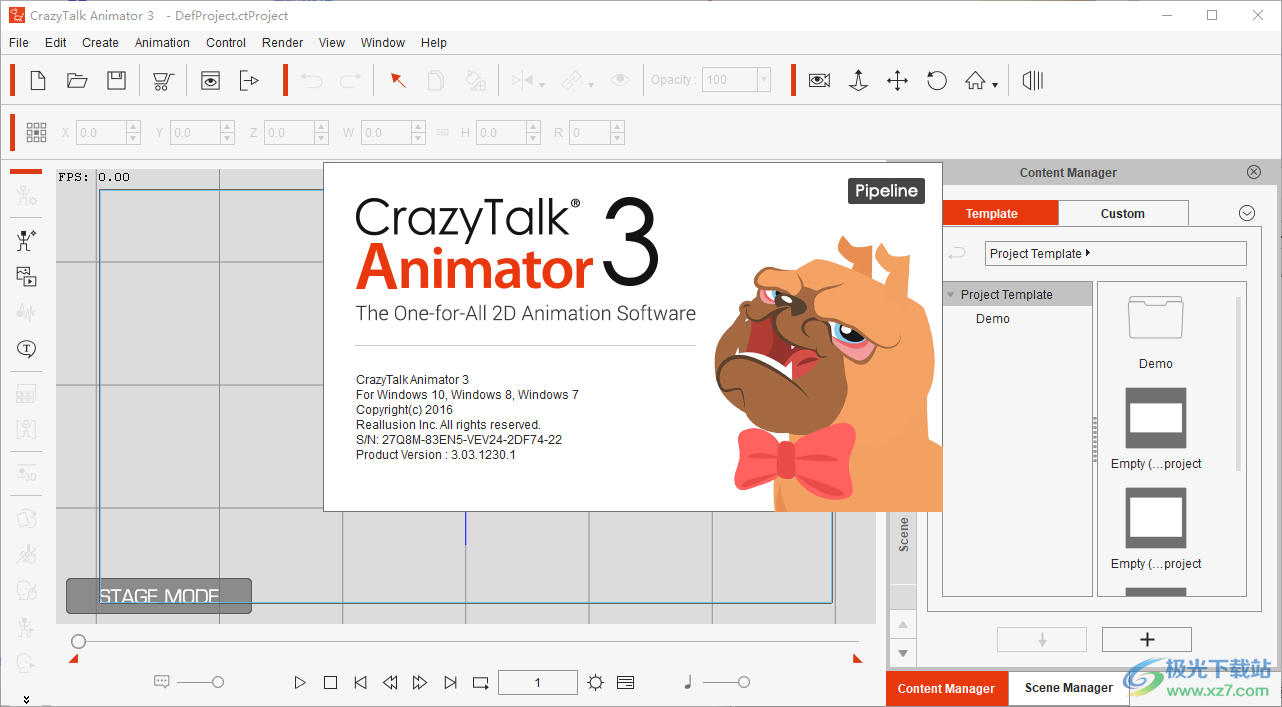 crazytalk animator 3破解版下载-二维动画制作软件v3.03.1230.1 免费版