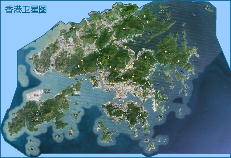 香港卫星地图全图下载-香港卫星地图高清版大图