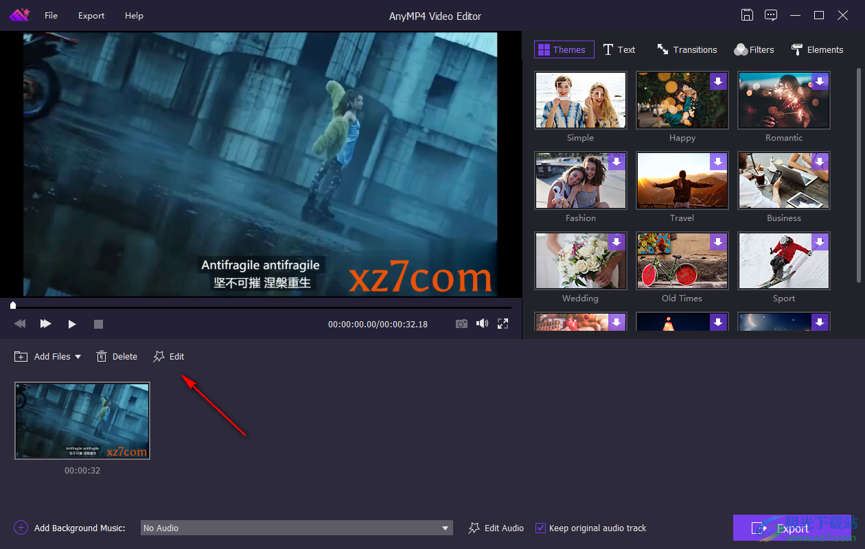 AnyMP4 Video Editor(视频编辑软件)