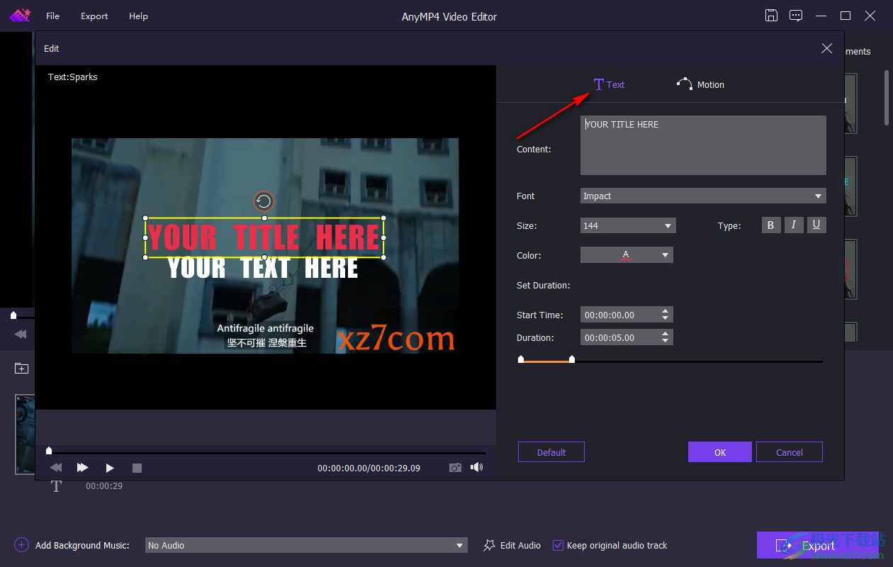 AnyMP4 Video Editor(视频编辑软件)
