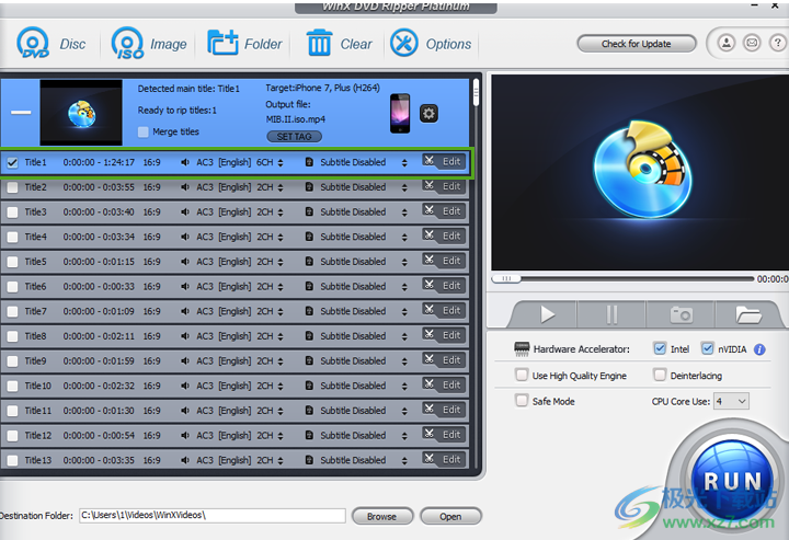 WinX DVD Ripper Platinum(DVD转录软件)