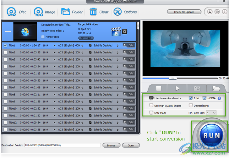 WinX DVD Ripper Platinum(DVD转录软件)