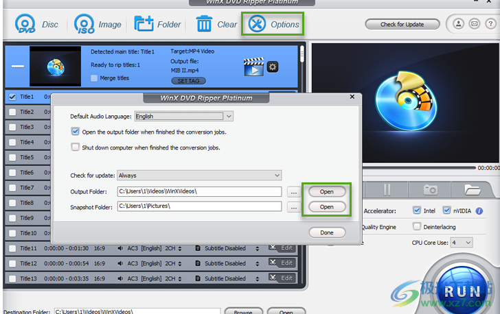 WinX DVD Ripper Platinum(DVD转录软件)