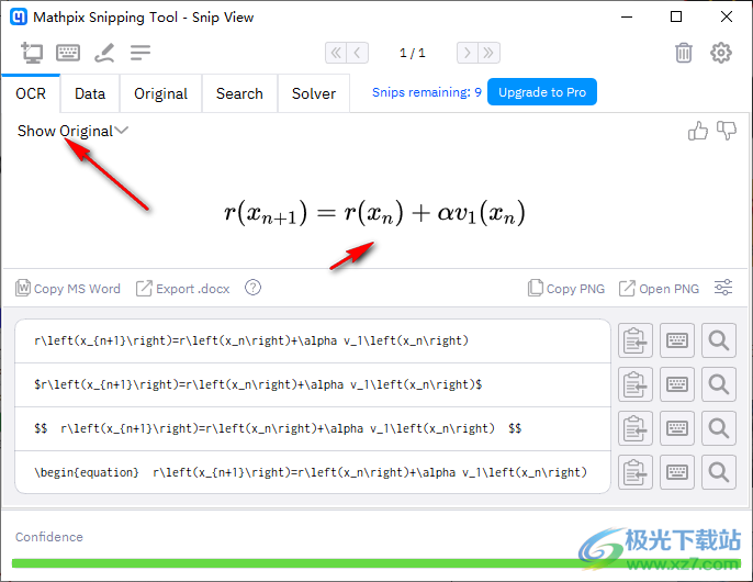 mathpix snipping tool(公式编辑器)
