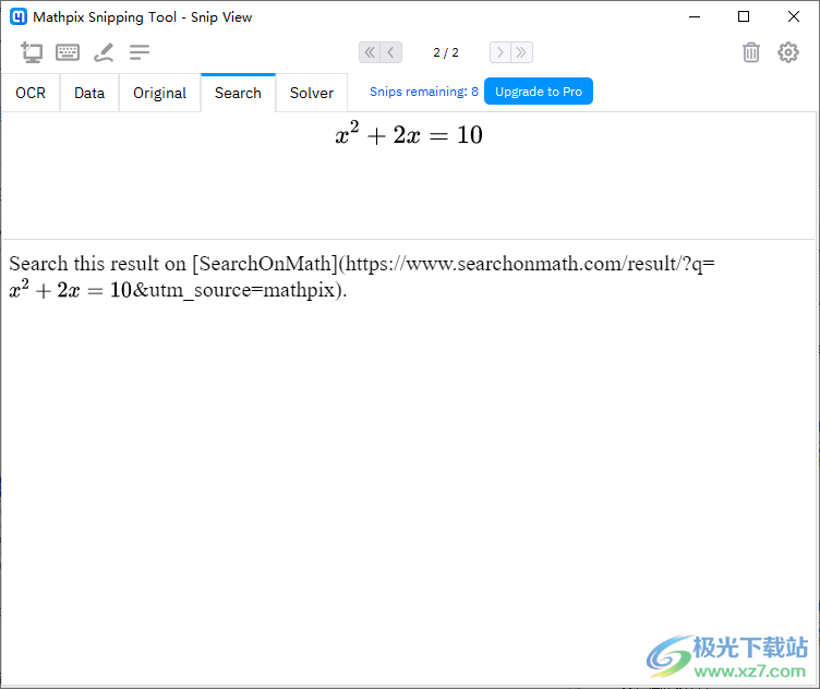 mathpix snipping tool(公式编辑器)