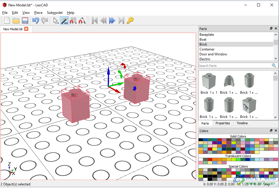 LeoCAD软件(乐高模型制作)