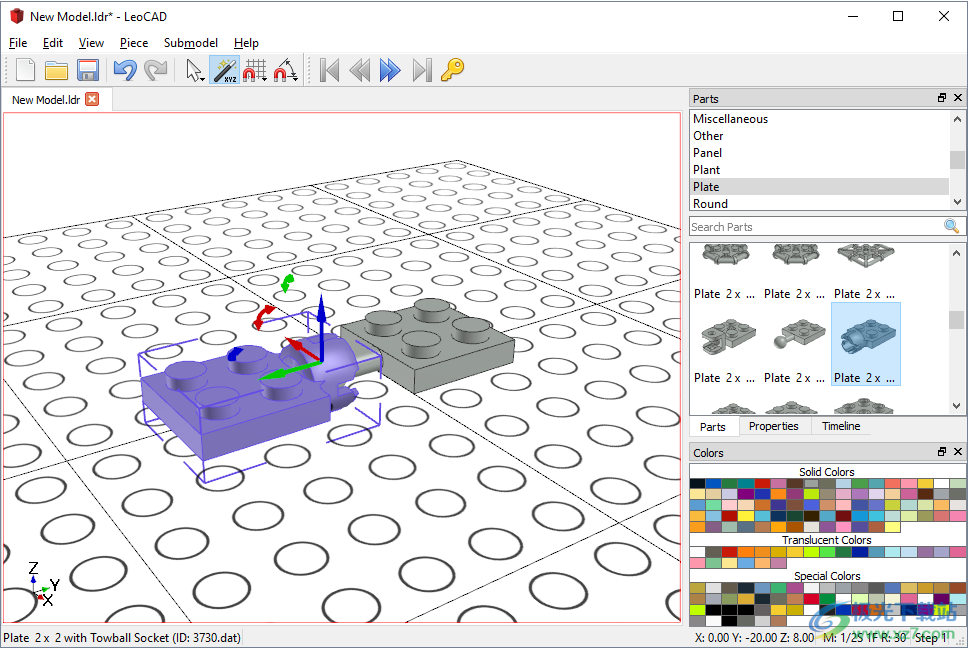 LeoCAD软件(乐高模型制作)