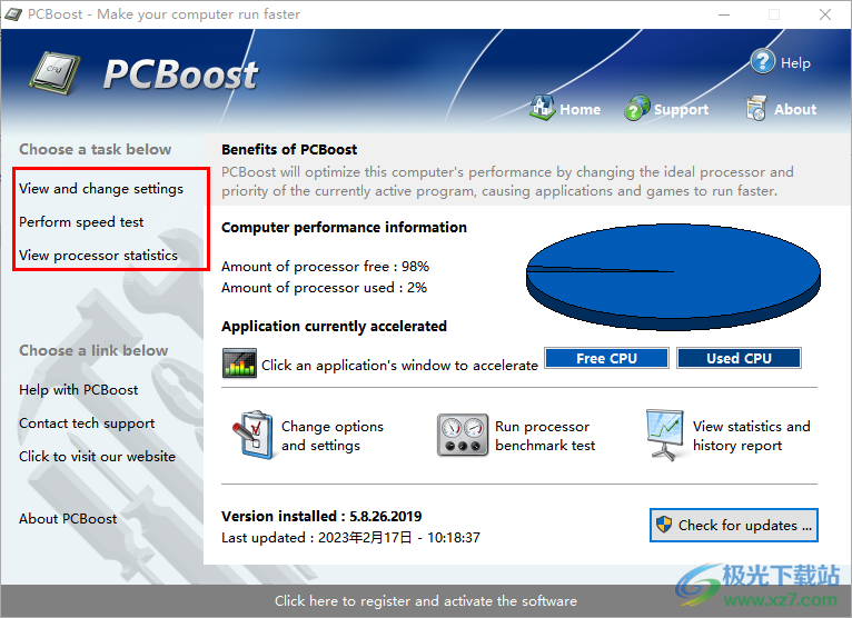 PGWare PCBoost 5破解版(CPU优化软件)