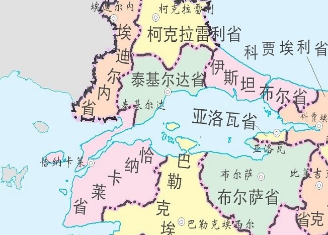 塞浦路斯地图