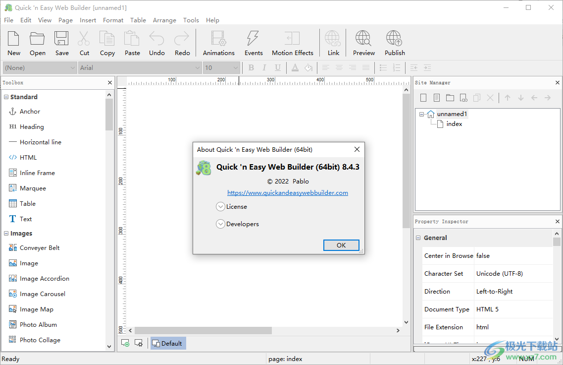 Easy Web Builder破解版下载-HTML网页编辑器软件v8.4.3 免费版