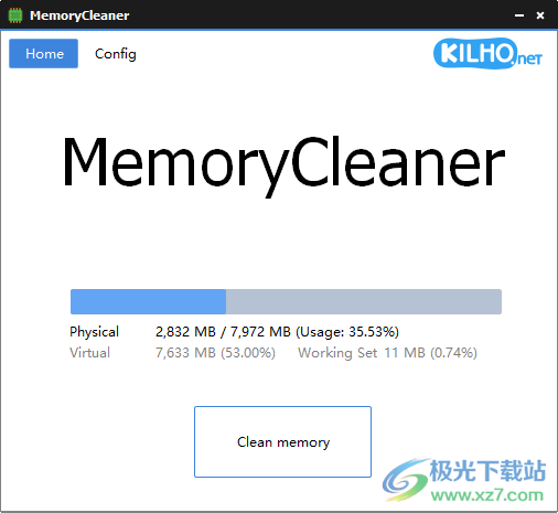 KILHO MemoryCleaner下载-内存清理软件v1.0.2.0 官方版