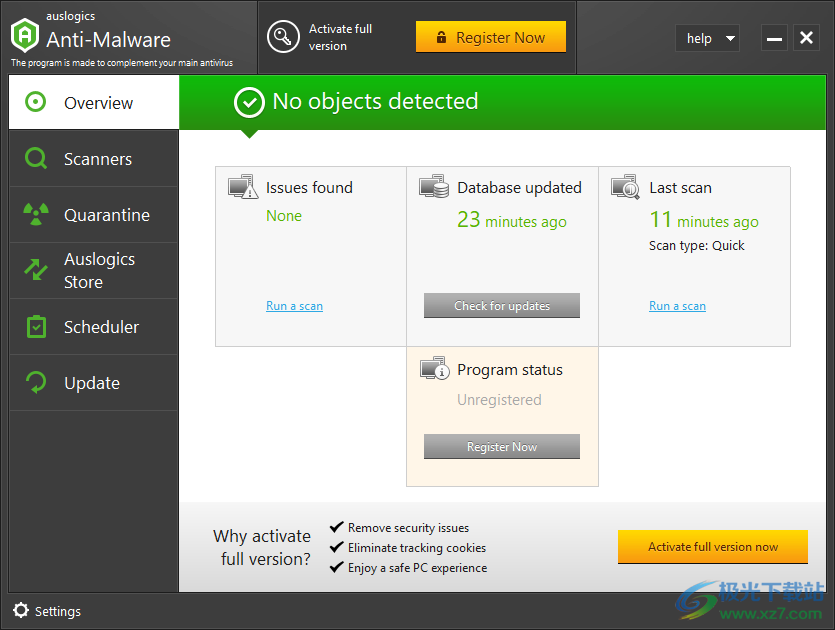 Auslogics Anti-Malware下载-电脑病毒扫描删除软件v1.21 官方版
