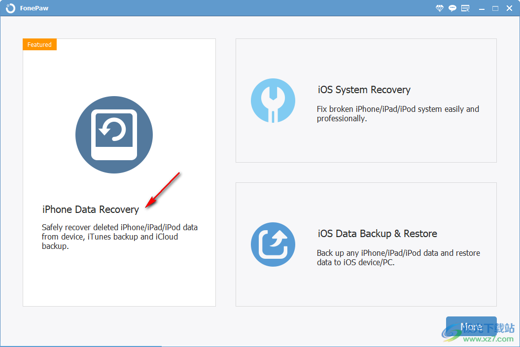 fonepaw iphone data recovery 7中文破解版(苹果恢复)