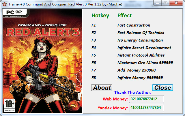 红色警戒3世界大战修改器下载-红色警戒3世界大战修改器通用版+31v1.13 免费版