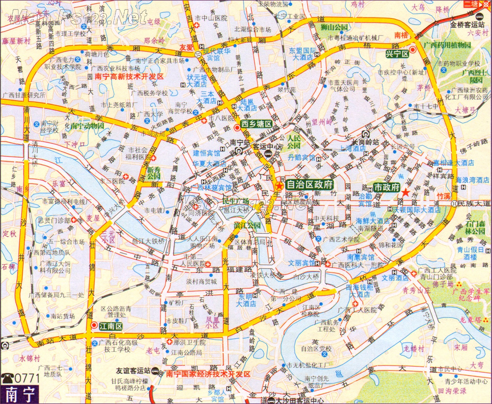 南宁交通地图电子版
