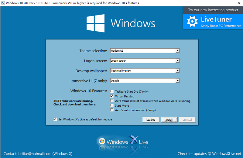 win10界面仿真器中文版下载-win10界面仿真器(windows 10 ux pack)v1.0 官方版