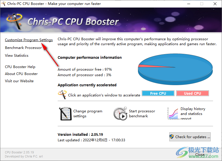 Chris-PC CPU Booster破解版(CPU优化增强软件)