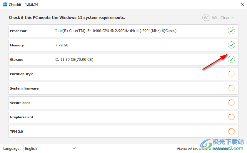 Wise Checkit(win11最低配置要求检测查看工具)