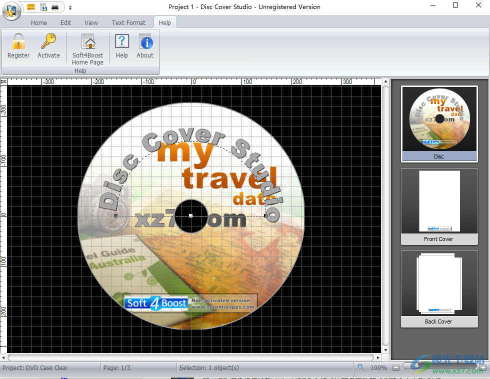 Soft4Boost Disc Cover Studio(光盘封面制作软件)