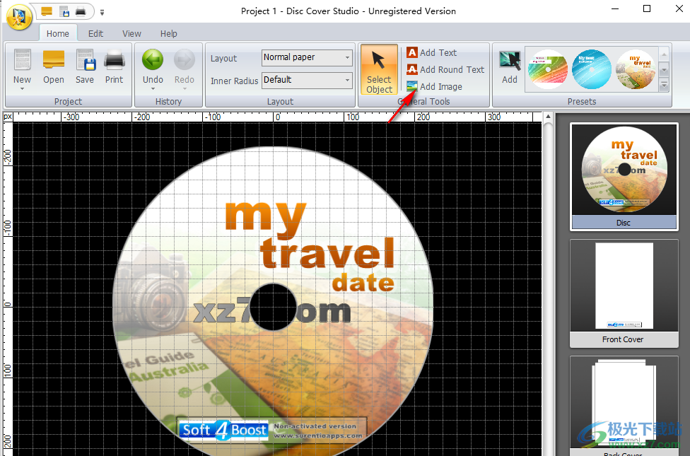 Soft4Boost Disc Cover Studio(光盘封面制作软件)