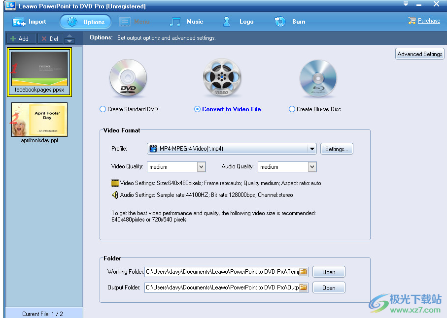 Leawo PowerPoint to DVD Pro(PPT转换视频刻录软件)