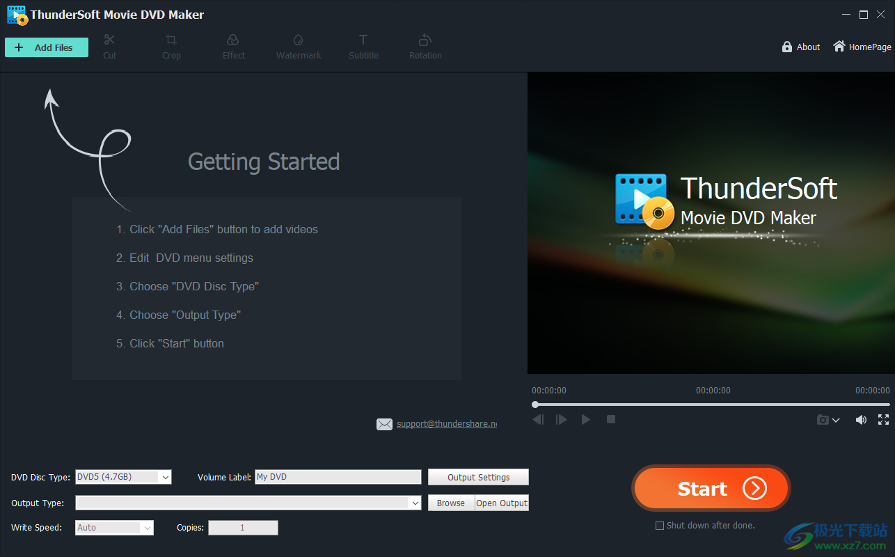 ThunderSoft Movie DVD Maker破解版-dvd制作软件v10.0 免费版下载