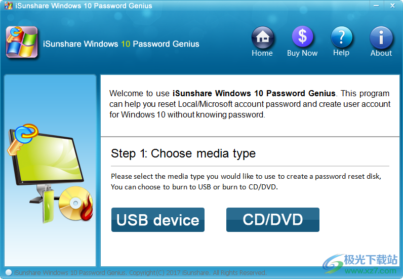 iSunshare Windows 10 Password Genius(密码删除)