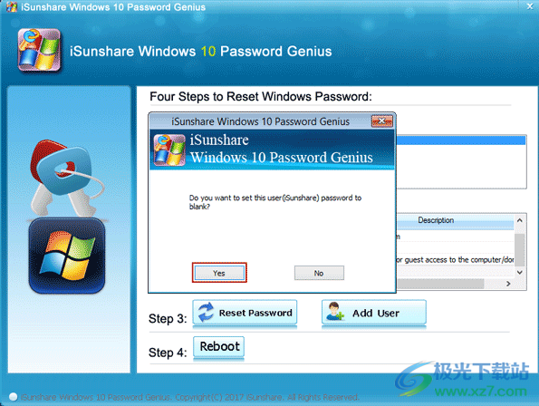 iSunshare Windows 10 Password Genius(密码删除)